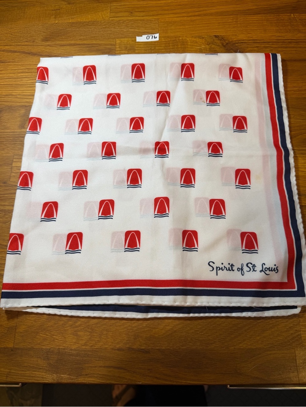Vintage Spirit of St. Louis Scarf with Arch (076)